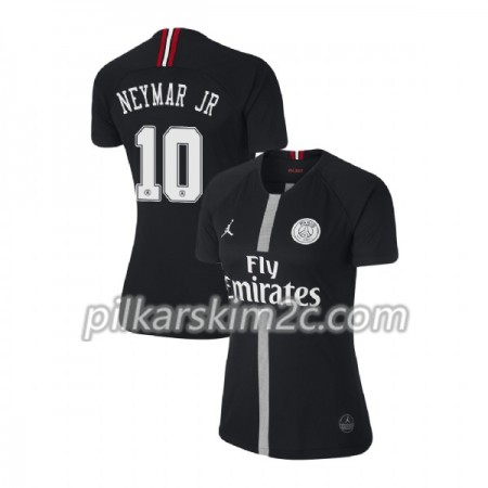 Koszulka Paris Saint-Germain Neymar JR 10 Jordan Czarny Kobiet Trzeciej 2018-2019 - Koszulki Piłkarskie